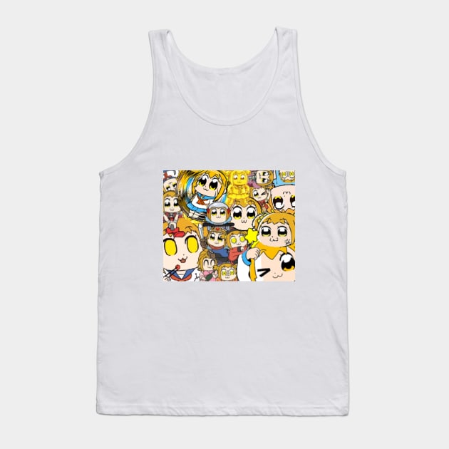 Pop Team Epic Popuko Tank Top by animeluver